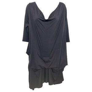 Morgane Le Fay Wool Ruched Mini Dress